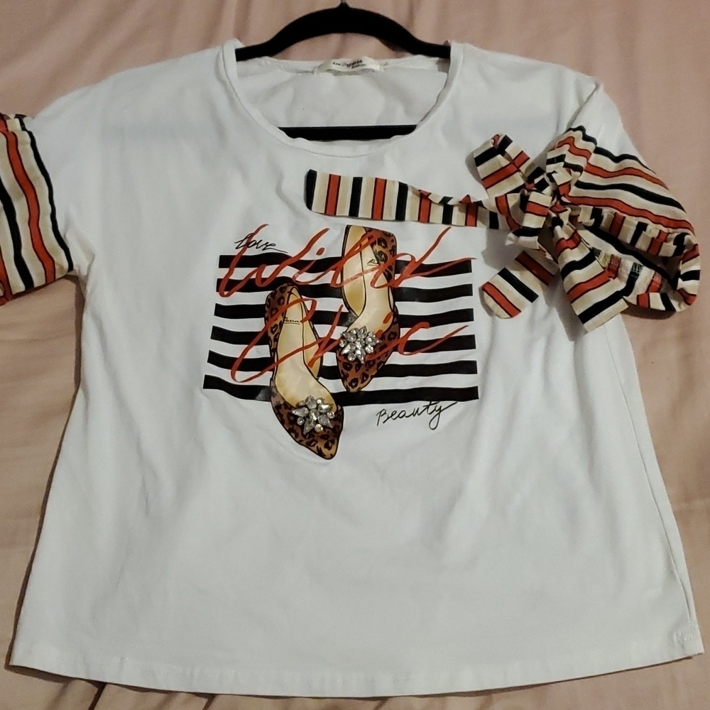 Jeweled graphic t-shirt